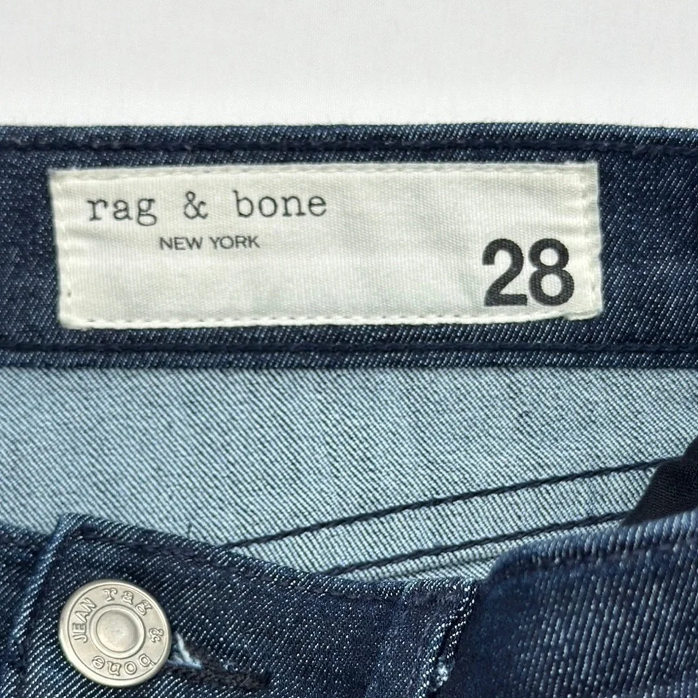 rag & bone size 28 Women's Skinny Jeans - Dark Blue Wash indigo high rise denim - Picture 5 of 11